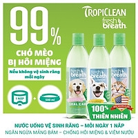 Nước uống vệ sinh răng miệng Tropiclean 473ml
