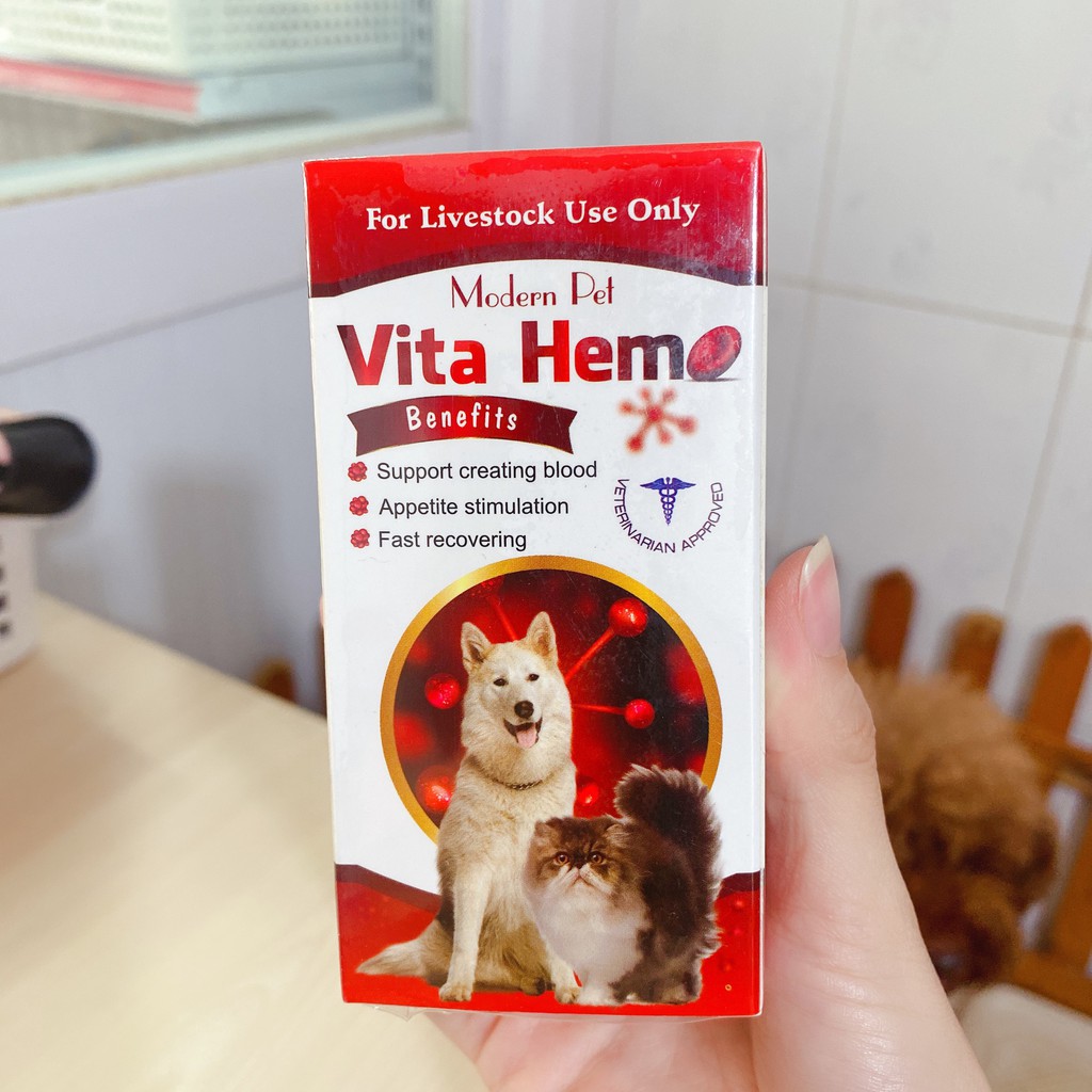 VITA HEM - Hỗ trợ bổ máu và kích thích ăn cho chó mèo 100ml